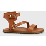 Ugg Kožne sandale Solivan Strap za žene, boja: smeđa Cijene