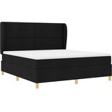 Krevet s opruga kutije s uzglavljem Crna 200 x 180 cm tkanina | Eponuda.com
