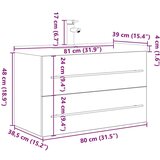 vidaXL 2-dijelni set kupaonskog namještaja boja hrasta sonome drveni | shoptok.hr