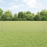 vidaXL zavarena žičana ograda s 10 U stupova srebrna 0.6x25 m čelik Cijene