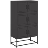 Maison Chic Komoda - Predalnik črna 68,5x38,5x107 cm jeklo, (21715764) Cene