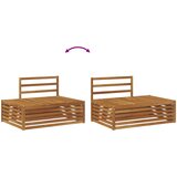  Set vanjskih sofa Prirodna 203,5 x 83 x 73 cm | Eponuda.ba