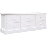 Maison Chic TV omarica - TV stojalo - Televizijska omarica bela 108x30x40 cm trden les pavlovnije, (21698793) | Shoptok.si