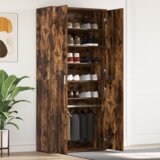 vidaXL Ormar za cipele Dimljeni hrast 80x39x180 cm Konstrukcijsko drvo | shoptok.hr