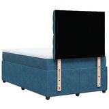 vidaXL Krevet s oprugama i madracem tamnoplavi 120 x 190 cm baršun | shoptok.hr