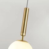 Toolight Luster od staklene kugle s spiralnim visećim svjetlom G108-1W zlato E27 | shoptok.hr