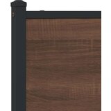 vidaXL Kovinski posteljni okvir z vzglavjem rjavi hrast 183x213 cm, (21322058) | Shoptok.si
