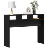 vidaXL konzolni stol Crni hrast Drvo 105 x 30 x 80 cm Crni konzolni stol | shoptok.hr