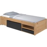 MID.YOU POSTELJA S PREDALOM 90 cm x 200 cm , naravne barve, črna | Shoptok.si