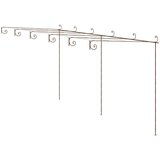 Furnova Vrtna pergola antično rjava 6x3x2,5 m železo, (21918725) | Shoptok.si