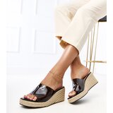 Gemre Transparent wedge espadrille sandals Felicity | ePonuda.com