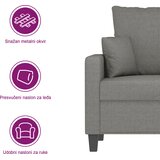  Trosjed od tkanine tamnosivi 210 cm | shoptok.hr