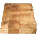 Stolna ploča 180x40x2,5 cm masivno drvo manga sa živim rubom | shoptok.hr