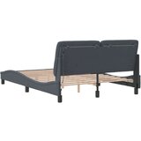  Okvir kreveta s LED svjetlima tamnosivi 120 x 200 cm baršunasti | shoptok.hr
