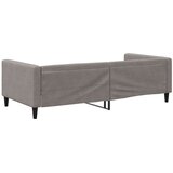  Dnevni krevet smeđesivi 100 x 200 cm od tkanine | Eponuda.com