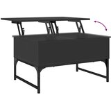  Stolić za kavu crni 70 x 50 x 40 cm konstruirano drvo i metal | shoptok.hr