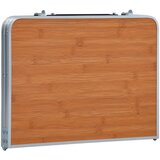  Sklopivi stol za kampiranje smeđi aluminijski 60 x 40 cm | Eponuda.com