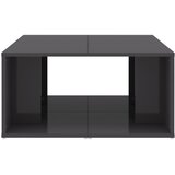  Stolići za kavu 4 kom sjajni sivi 33x33x33 cm konstruirano drvo | shoptok.hr