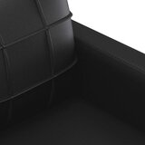 vidaXL Sedežna garnitura 3-delna z blazinami črno umetno usnje | Shoptok.si