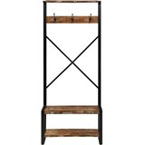  Stalak za odjeću Višebojni 80x40x190 cm puno drvo obrađeno | Eponuda.com