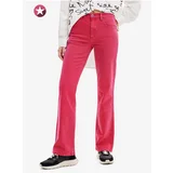 Desigual Pink Denim Trousers Oslo - Women