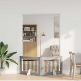  Vrata za pse s postoljem 2 pcs Siva sonoma 100 x 60 cm | shoptok.hr