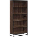 vidaXL Polica za knjige smeđi hrast 80,5x35x170,5 cm izrađeno drvo | shoptok.hr