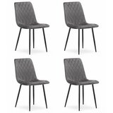 Brandless Stol TURIN - temno siv žamet x 4, (22030699) Cene