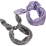 Urban Classics Accessoires Satin scarf 2-pack lavender/asphalt