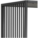 Actona Črn regal v kamnitem dekorju 85x185 cm Strington – | Shoptok.si