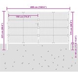  Vrtna vrata antracit 400x175 cm čelik | shoptok.hr