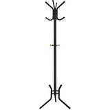 Songmics Elegantno kovinsko stojalo z 12 kavlji 176 cm črno RCR17B, (21389233) | Shoptok.si