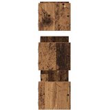  Set zidnih polica 3 pcs Staro drvo 40x16x14cm Konstruirano drvo | shoptok.hr
