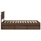  Krevetna konstrukcija Smeđi hrast 75 x 190 cm Konstruirano drvo | shoptok.hr