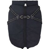 vidaXL Pasji plašč s pasom Nepremočljiv odsevni mornarsko modra 5XL | Shoptok.si