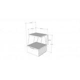 Hanah home noćni stočić tekoba pine | ePonuda.com