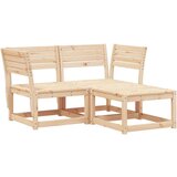 vidaXL 3-dijelni set vrtnih sofa od masivne borovine | shoptok.hr
