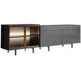 Hanah home TV polica Vienna Anthracite Gold | Eponuda.com