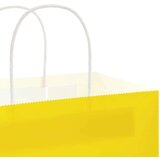  Papirnate vrećice 250 kom s ručkama žute 32x17x25 cm | shoptok.hr