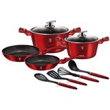 Berlinger Haus BH/6141 Metallic Line Burgundy Edition set posod, 10-delni Cene