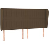 Maison Chic Vzglavna omarica - Nočna omarica - Posteljna omarica z ušesi temno rjavo 203x23x118/128 cm blago, (21708394) Cene
