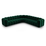Micadoni Zelena žametna kotna sedežna garnitura Lupine – | Shoptok.si