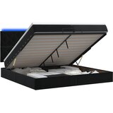  Krevet od pjene s madracem i LED-om Crna 200 x 200 cm Baršun | shoptok.hr