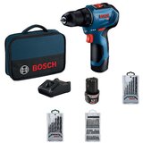 Bosch Akumulatorska bušilica-izvijač GSR 12V-30 aku izv. (2x2Ah)+kov.+pribor | shoptok.hr