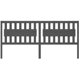  Posteljno vzglavje sivo 205,5x4x100 cm trdna borovina, (20684238) | Shoptok.si