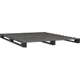  Okvir za krevet od paleta sivi 140 x 200 cm od masivne borovine | shoptok.hr