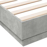  Okvir kreveta boja betona 140x190 cm od konstruiranog drva | shoptok.hr