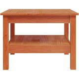vidaXL Klubska mizica voščeno rjava 55x55x40 cm trdna borovina | Shoptok.si