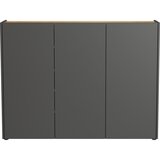 Germania Antracitno siva omarica za čevlje v hrastovem dekorju 138x105x25 cm Libbiano – | Shoptok.si
