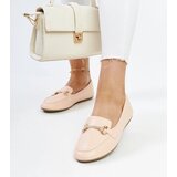 Gemre Beige loafers with decorative buckle Paddy | Shoptok.si
